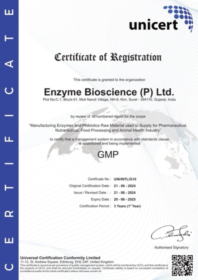 GMP certificate