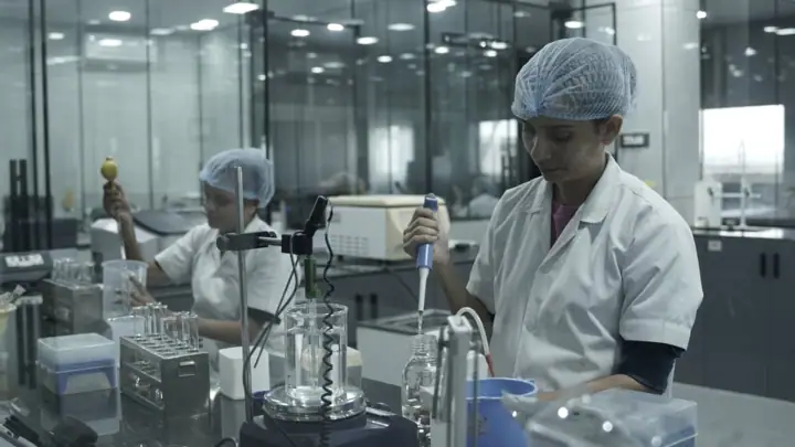 Quality team at work in the laboratory