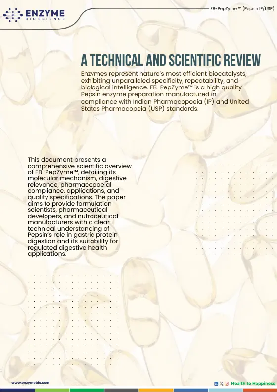 Cover of the EB-PepZyme™ literature