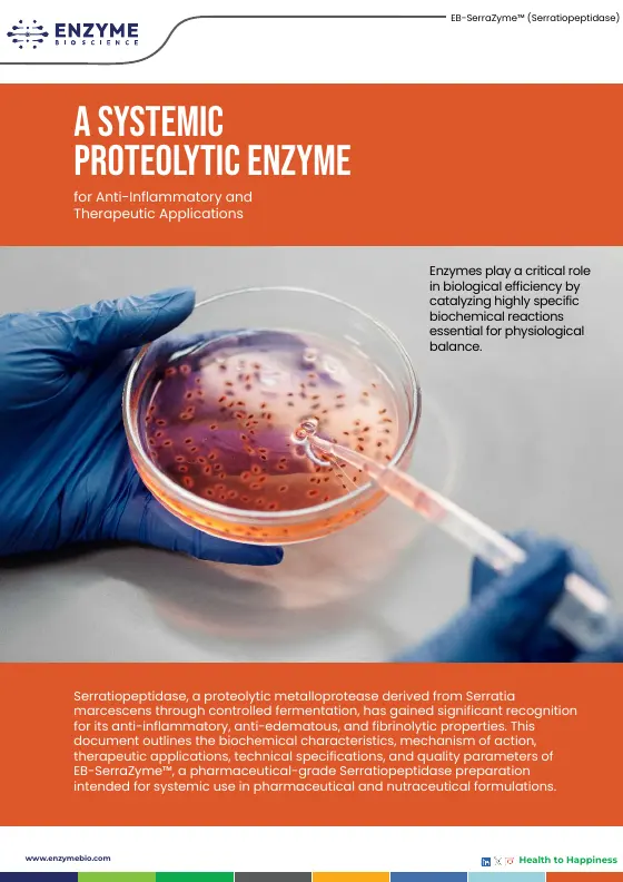 Cover of the EB-SerraZyme™ literature